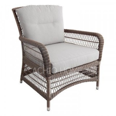 Wholesale rattan chair with cushion, living room chair, armrest chair