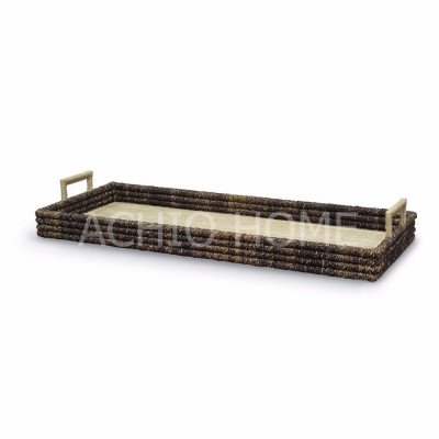 Factory wholesale High quality abaca tray holder handicraft tableware accessories