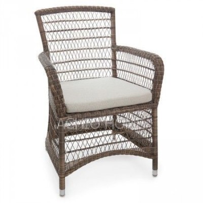 SUMMER PE rattan dining chairs, modern dining chairs, chair with armrest