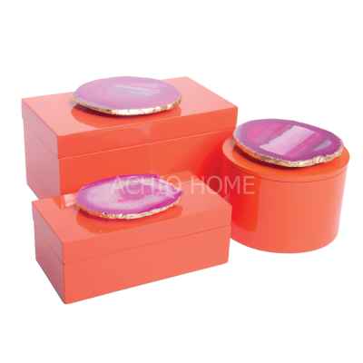 Vietnam best selling products gift agate box for decoration / jewelry box