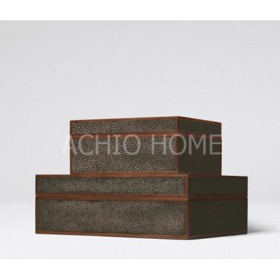 ACHIO Vietnam BO42_mdf base-faux shagreen boxes SGS, INTERTEK (skype: rock4h)