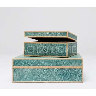 ACHIO Vietnam BO41_mdf base-faux shagreen boxes SGS, INTERTEK (skype: rock4h)